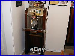 Mills Fremont Hotel $1 Slot Machine in Regal Stand. Original Machine