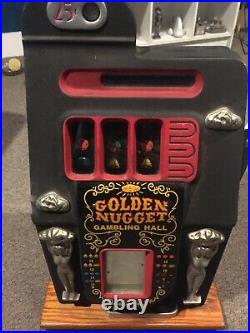 Mills Golden Nugget 25 cent slot machine