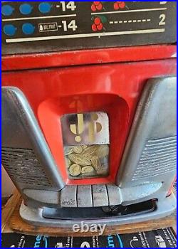 Mills High Top 5 Cent Slot Machine Unrestored Original Working Perfect See Picts