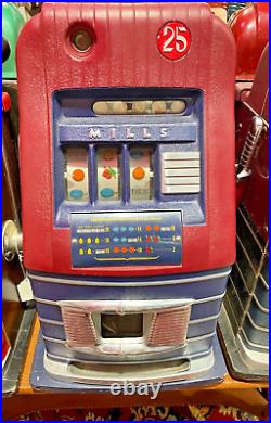 Mills High Top Jewel Bell 25 Cent Slot Machine