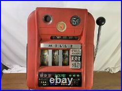Mills HighTop 5 Five Cent 3 777's Antique Mechanical Slot Machine High Top