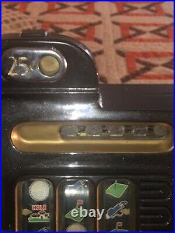 Mills Hole-In-One Three Reel Quarter 25 Cents Golfing Slot Machine, 1940s-1980s