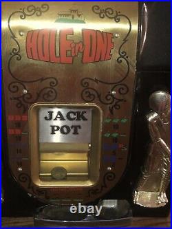 Mills Hole-In-One Three Reel Quarter 25 Cents Golfing Slot Machine, 1940s-1980s