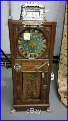 Mills Novelty Co. Owl Slot Machine Antique 1898