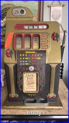Mills Novelty Products Bell-O-Matic Corporation Antique 25c Slot Machine