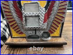 Mills Repro Slot Machine War Eagle 5 Cent Antique Vintage Mechanical Coin Op