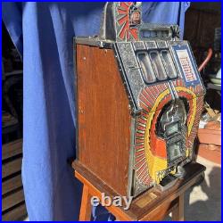 Mills Silent War Eagle 25 Cent Slot Machine 1932 With Keys Works