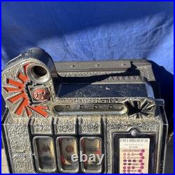 Mills Silent War Eagle 25 Cent Slot Machine 1932 With Keys Works