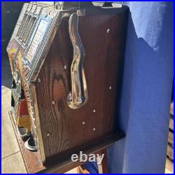 Mills Silent War Eagle 25 Cent Slot Machine 1932 With Keys Works