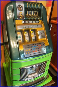 Mills Slot Machine Nickel Bonus Machine