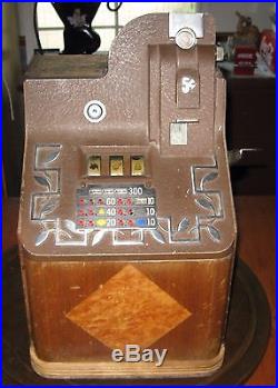 Mills Slot Machine Q T Smoker Model 5 Cent Circa 1934-37