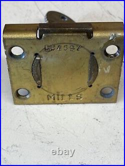 Mills Slot Machine back door lock good working condition matching number