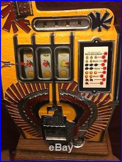 Mills War Eagle Slot Machine Reproduction Antique Quarter 25 Cent Mechanical