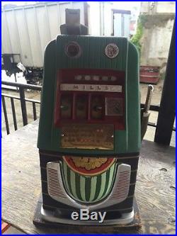 Mills Watermelon Slot Machine High Top 5 cents Working condition Deco