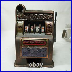 Nevada Bonanza Bank novelty working slot machine cherries oranges #7 EP24944