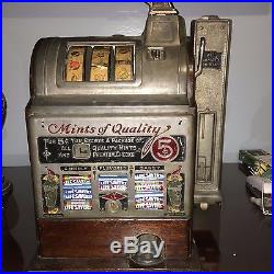 Nickel Jennings Mints of Quality Slot Machine