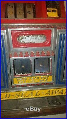 Nickel Watling Slot Machine Gold Seal Award for Parts or Restoration