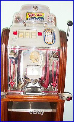 O. D. Jennings 1949 set of 5 Indian Chief One Arm Bandit slot machines