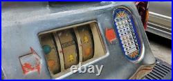 O D Jennings 5c Standard Chief Nickel Slot Machine, circa 1920's needs repair