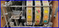 O D Jennings 5c Standard Chief Nickel Slot Machine, circa 1920's needs repair