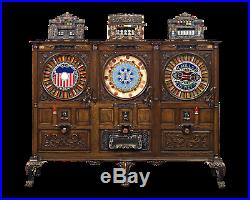 ONLY ONE KNOWN 1903-16 Mills Dewey-Chicago Triplet Slot Machine by Mills Novelty