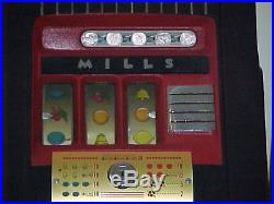 ORIG-1949 Mills Hi Top Slot Machine-Hand Load Jackpot- high grade restoration