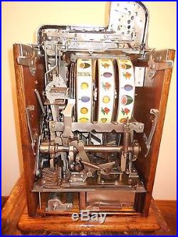 ORIGINAL 1930's 25¢ MILLS MELON BELL BURSTIN CHERRY SLOT MACHINE