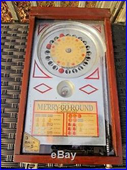 ORIGINAL 1933 A. B. T. MFG. CO. 1cent MERRY-GO-ROUND ROULETTE TRADE STIMULATOR