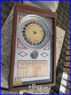 ORIGINAL 1933 A. B. T. MFG. CO. 1cent MERRY-GO-ROUND ROULETTE TRADE STIMULATOR