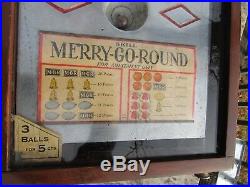 ORIGINAL 1933 A. B. T. MFG. CO. 1cent MERRY-GO-ROUND ROULETTE TRADE STIMULATOR