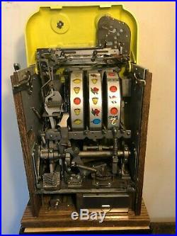 ORIGINAL 1940's 25¢ Mills Antique Wild Deuce Slot Machine coin op