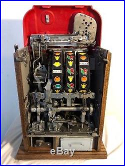 ORIGINAL 1940's 25¢ Mills Token Bell Antique Slot Machine