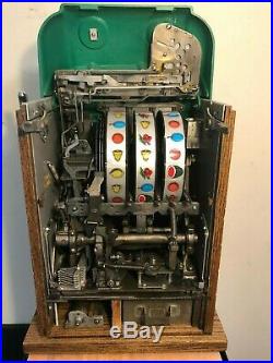 ORIGINAL 1940's 25¢ Mills Water Melon Antique Slot Machine