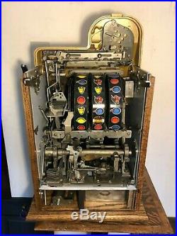 ORIGINAL 1940's 5¢ Mills Antique Slot Machine. It is the Golden Nugget coin op