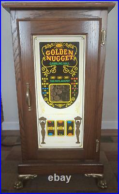 Oak Slot Machine Stand Golden Nugget