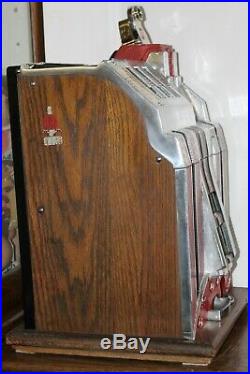 Old Antique 1930s MILLS 5c SKYSCRAPER Art Deco 3 Reel SLOT MACHINE -WORKS