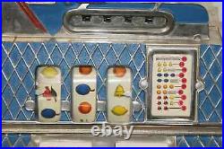Old Antique MILLS 5c Cent Fortune Teller Mint Vendor 3 Reel Slot Machine WORKS