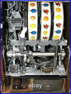 Old Antique MILLS 5c Cent Fortune Teller Mint Vendor 3 Reel Slot Machine WORKS