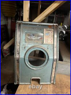 Old Fair Play Mills Coin Slot Machine Metal Faceplate Frame Thunderbird Parts Old Fair Play Mills Coin Slot Machine Metal Faceplate Frame Thunderbird Parts