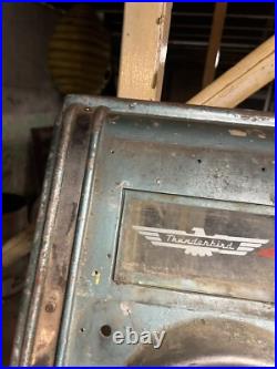 Old Fair Play Mills Coin Slot Machine Metal Faceplate Frame Thunderbird Parts Old Fair Play Mills Coin Slot Machine Metal Faceplate Frame Thunderbird Parts