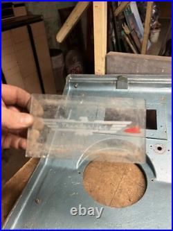 Old Fair Play Mills Coin Slot Machine Metal Faceplate Frame Thunderbird Parts Old Fair Play Mills Coin Slot Machine Metal Faceplate Frame Thunderbird Parts