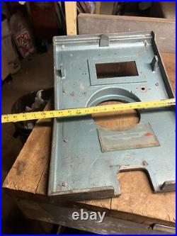 Old Fair Play Mills Coin Slot Machine Metal Faceplate Frame Thunderbird Parts Old Fair Play Mills Coin Slot Machine Metal Faceplate Frame Thunderbird Parts