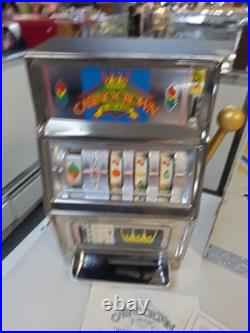 Old Vintage Casino Crown Old Vintage Jackpot Slot Machine Toy Entertainment On