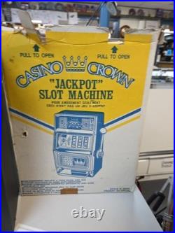 Old Vintage Casino Crown Old Vintage Jackpot Slot Machine Toy Entertainment On