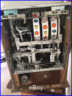 One Cent Nevada Club Jennings Antique Slot Machine