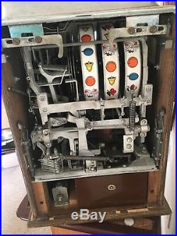 One Cent Nevada Club Jennings Antique Slot Machine RARE