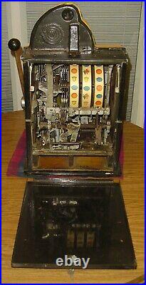 Original 1930s Watling Rol-a-top 5 Cent Twin-jackpot Slot Machine