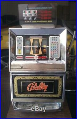 Original 25 Cent Bally 742a Money Honey Antique Slot Machine