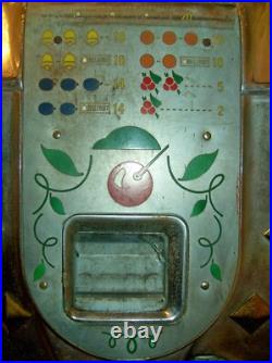 Original/Antique Mills Diamond Front 10 Cent Slot Machine 1930s, Mechanical