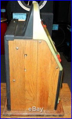 Original Antique Mills Wild Cherry Nickel Slot Machine, Working WithKeys